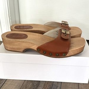 NWT Re/done x Dr. Scholl's Wood Sandal
